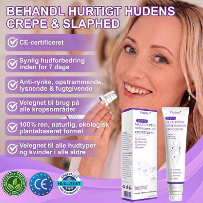 💎 Vitalisys ® PDRN Multi-Peptid Massage Kropsrullecreme - Anti-aldring, fugtgivende, hudstramning og løft, genopretter hudens tilstand, jævner hudtonen, behandling af akne og mørke pletter, fjerner vorter samt lindrer mod rødme og psoriasis.