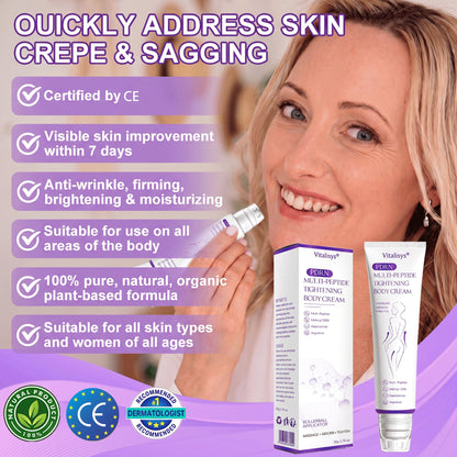 💎Vitalisys® PDRN Multi-Peptide Massaging Body Roller Cream- Anti-aging, Hydrating, Skin Firming & Lifting, Skin Repair, Even Tone, Acne and Dark Spot Treatment, Wart and Mole Removal, and Psoriasis Relief.