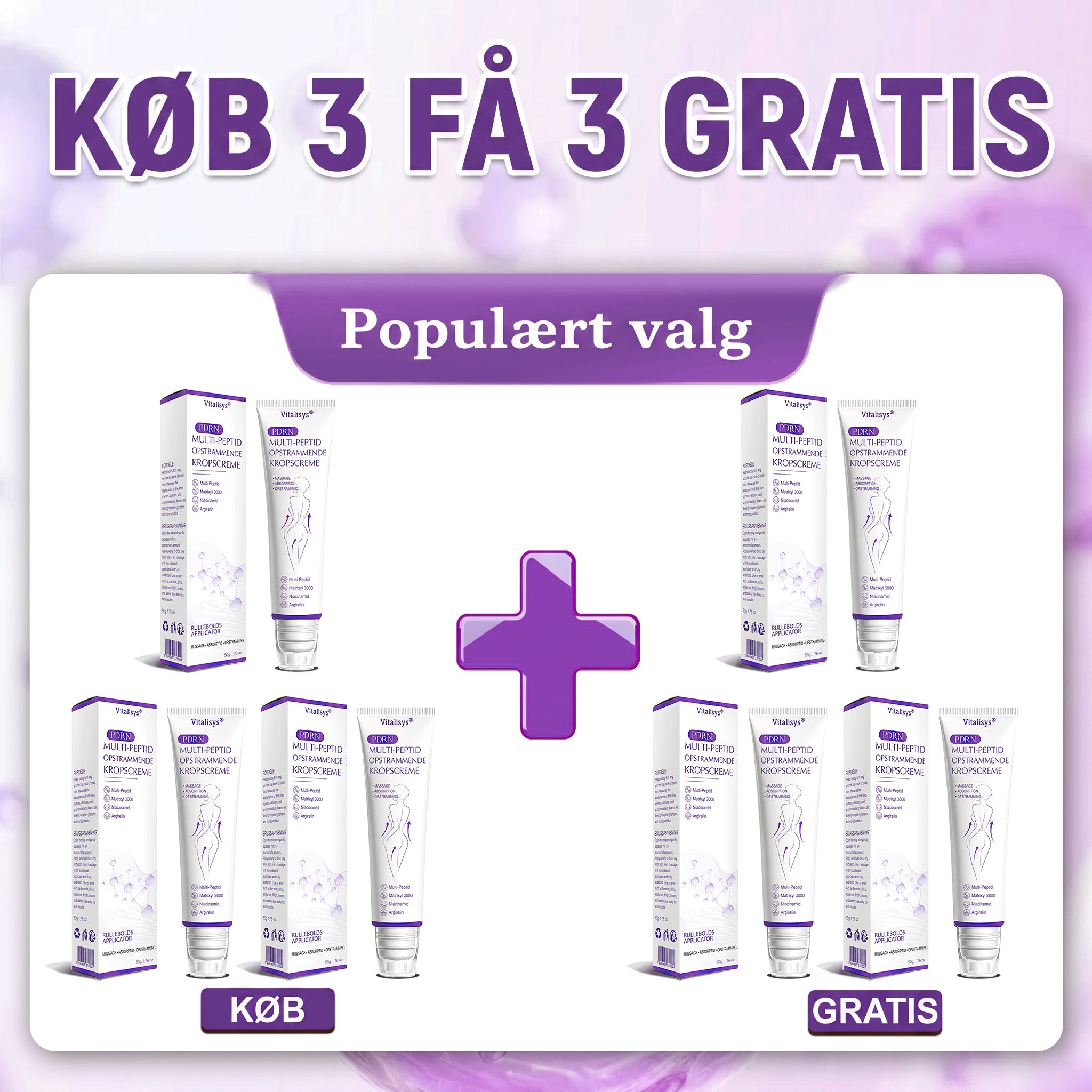 6 bokse — Køb 3 få 3 gratis